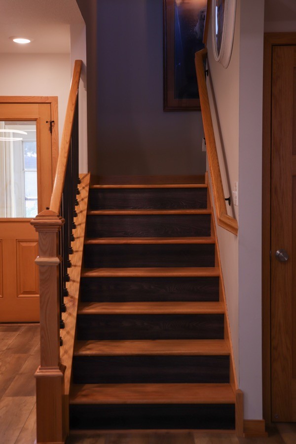 Wood staircase