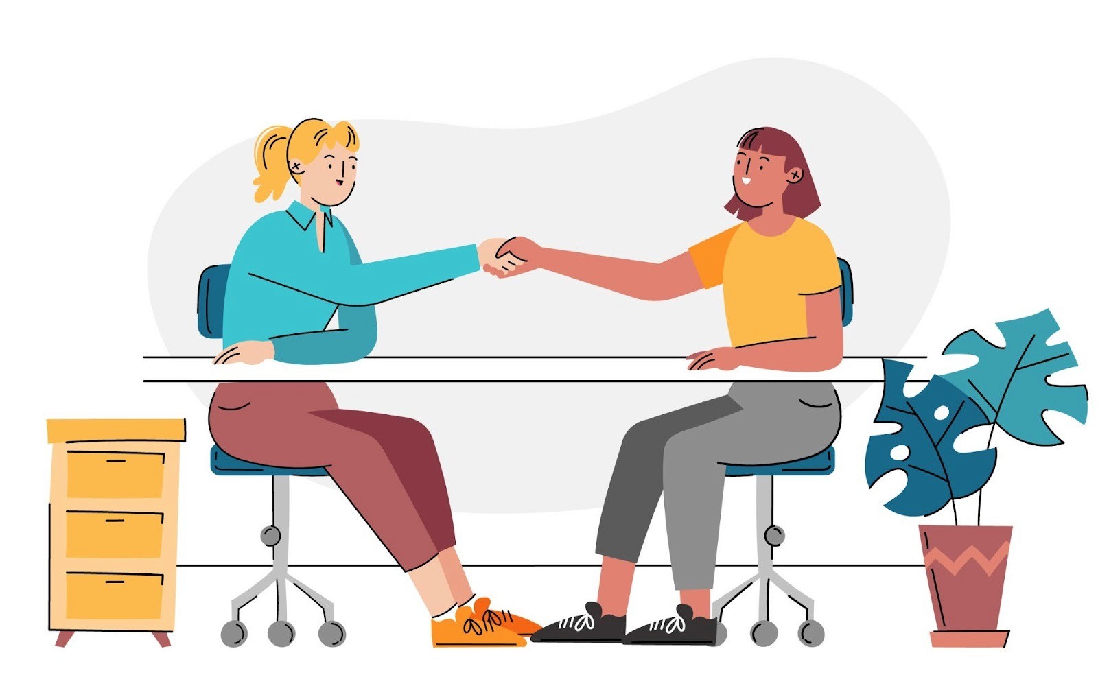 Employees bonding showing compassion and empathy in a work environment.