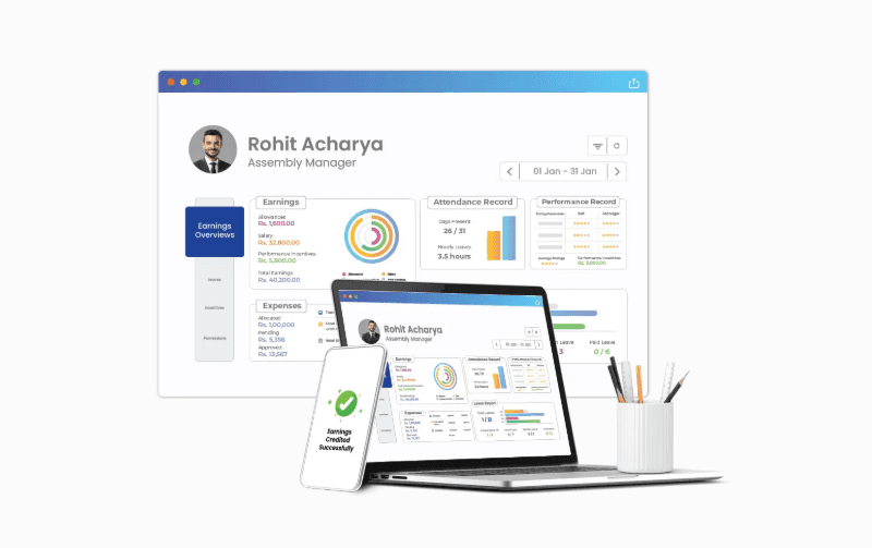 pockethrms dashboard