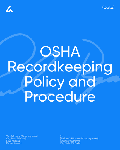 OSHA Recordkeeping Policy and Procedure