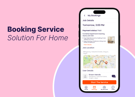 booking service solution for home