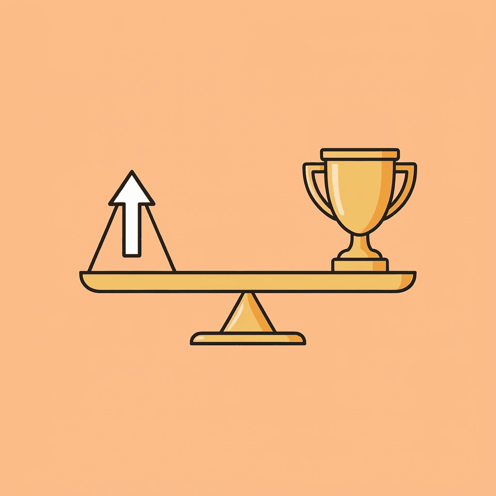 Balance scale comparing good SEO agencies on one side versus great agencies on the other - SEO Agency Leeds