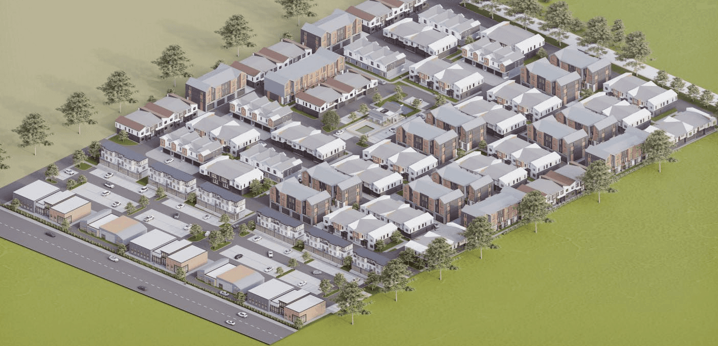 Bringhurst Village Townhome project featured in Providence Capital Group’s real estate lending portfolio.