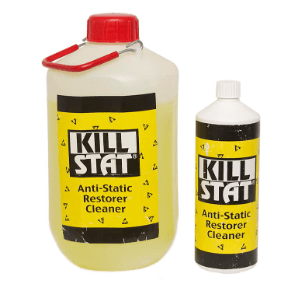 Engineer working closely with electrical equipment protected with ESD safety