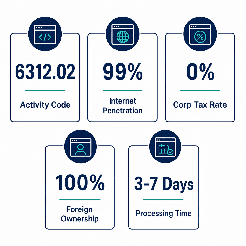 Infographic: Operation Of Other Websites That Act As Portals To The Internet, Such As Media Sites Providing Periodically Updated Content Business License in Dubai: Cost and Requirements