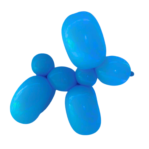 Blue Dog Balloon Animal