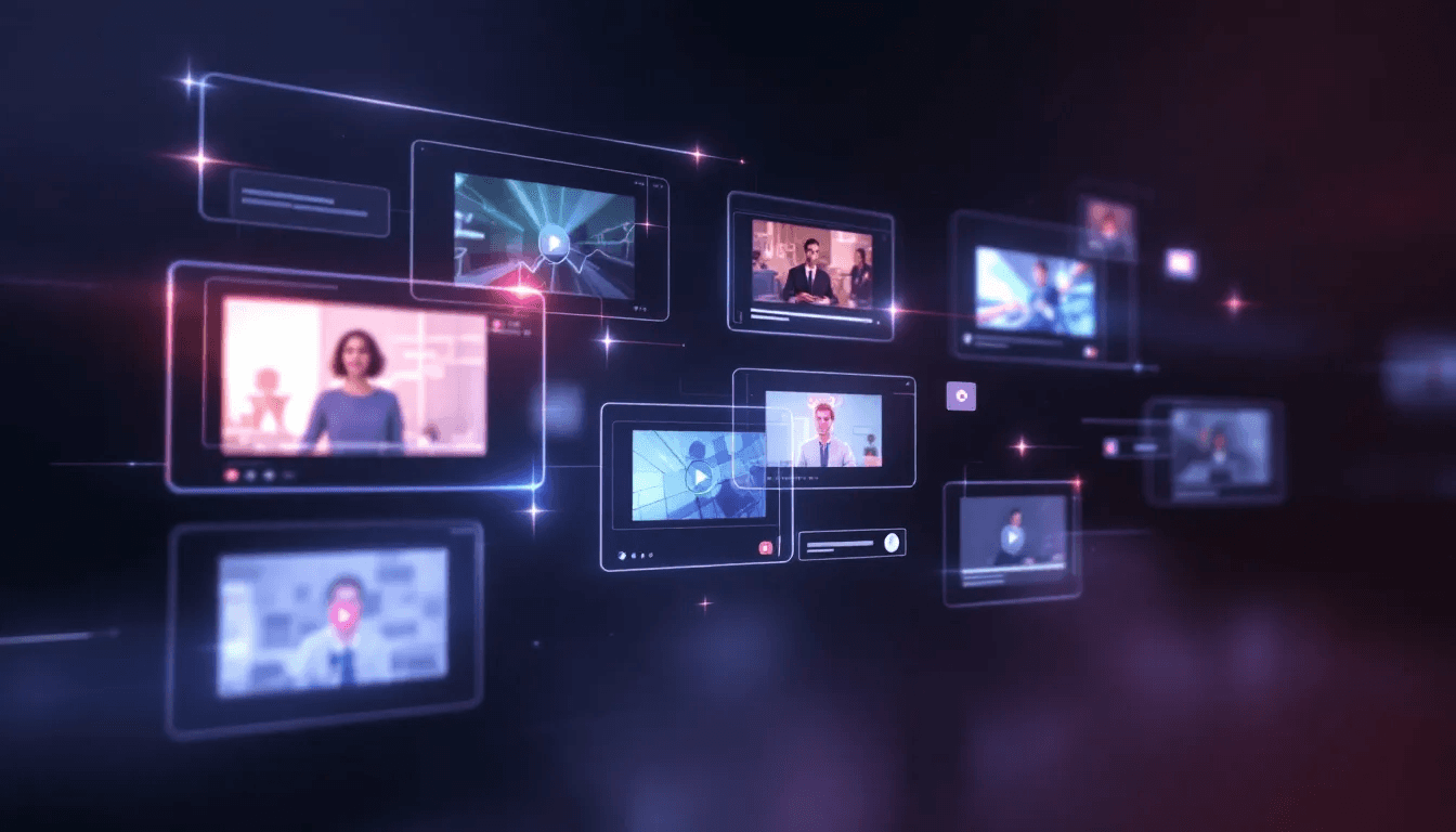 A video knowledge base interface displaying various training videos.