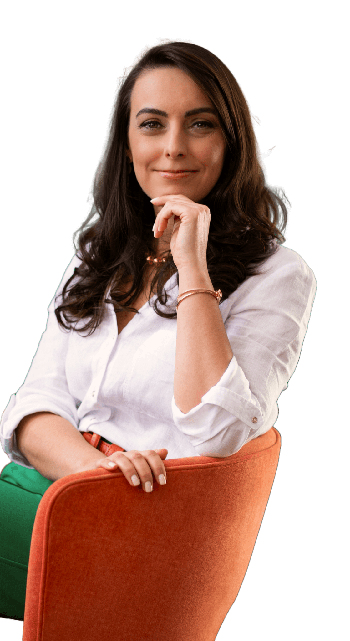 Profissional sorrindo confiante