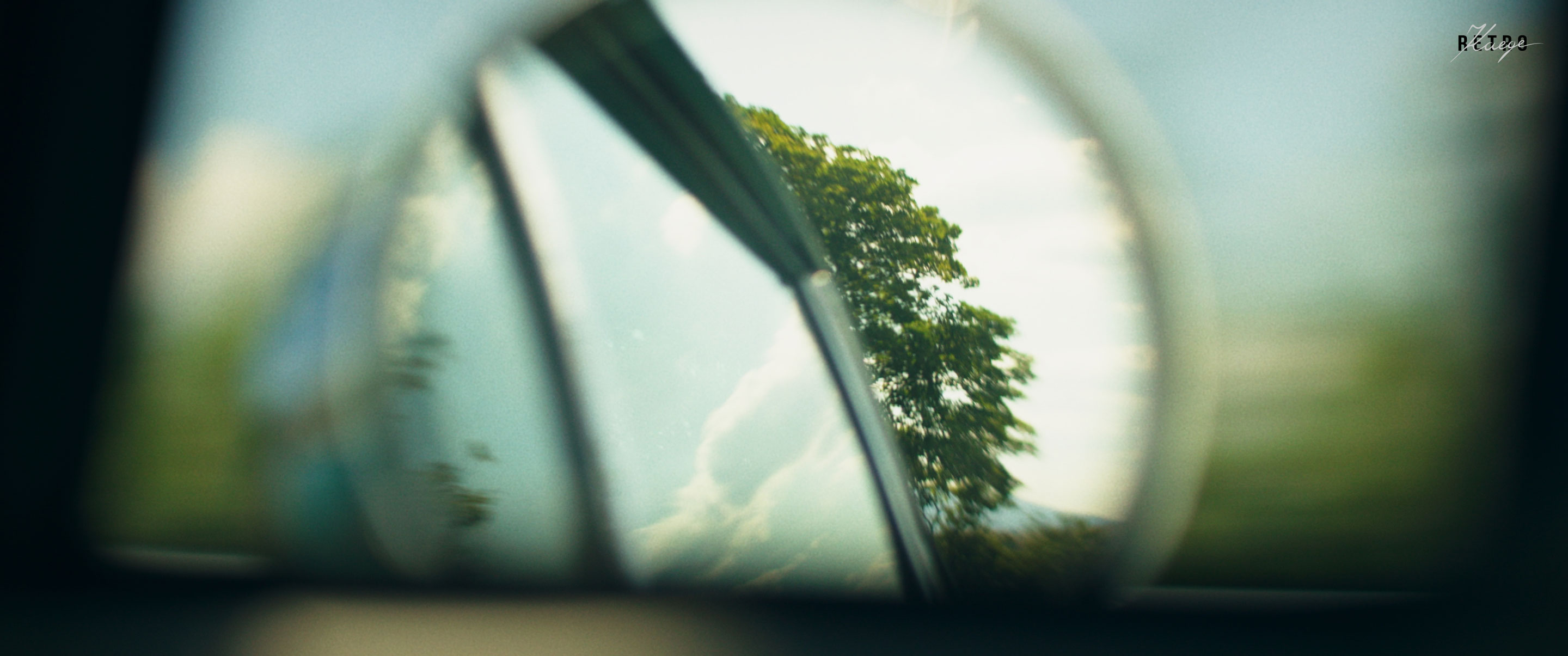 rearview mirror of a porsche