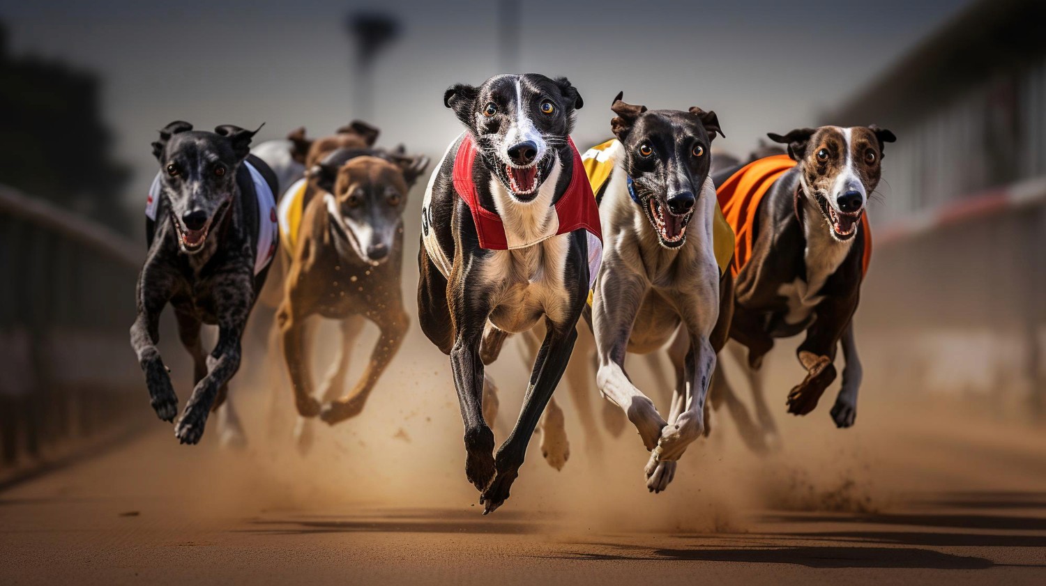 Virtual greyhound racing with AI-powered race dynamics