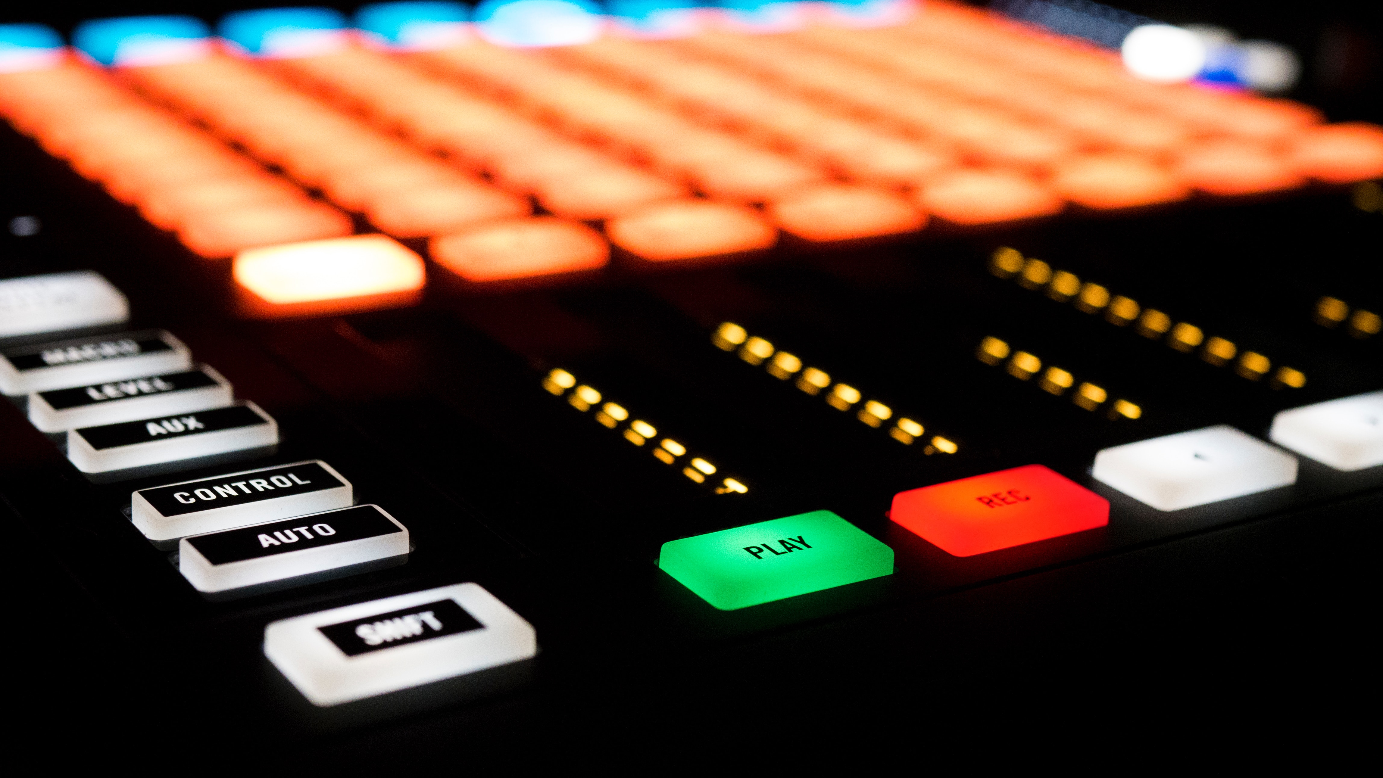 DJ equipment with buttons - AI drake songs