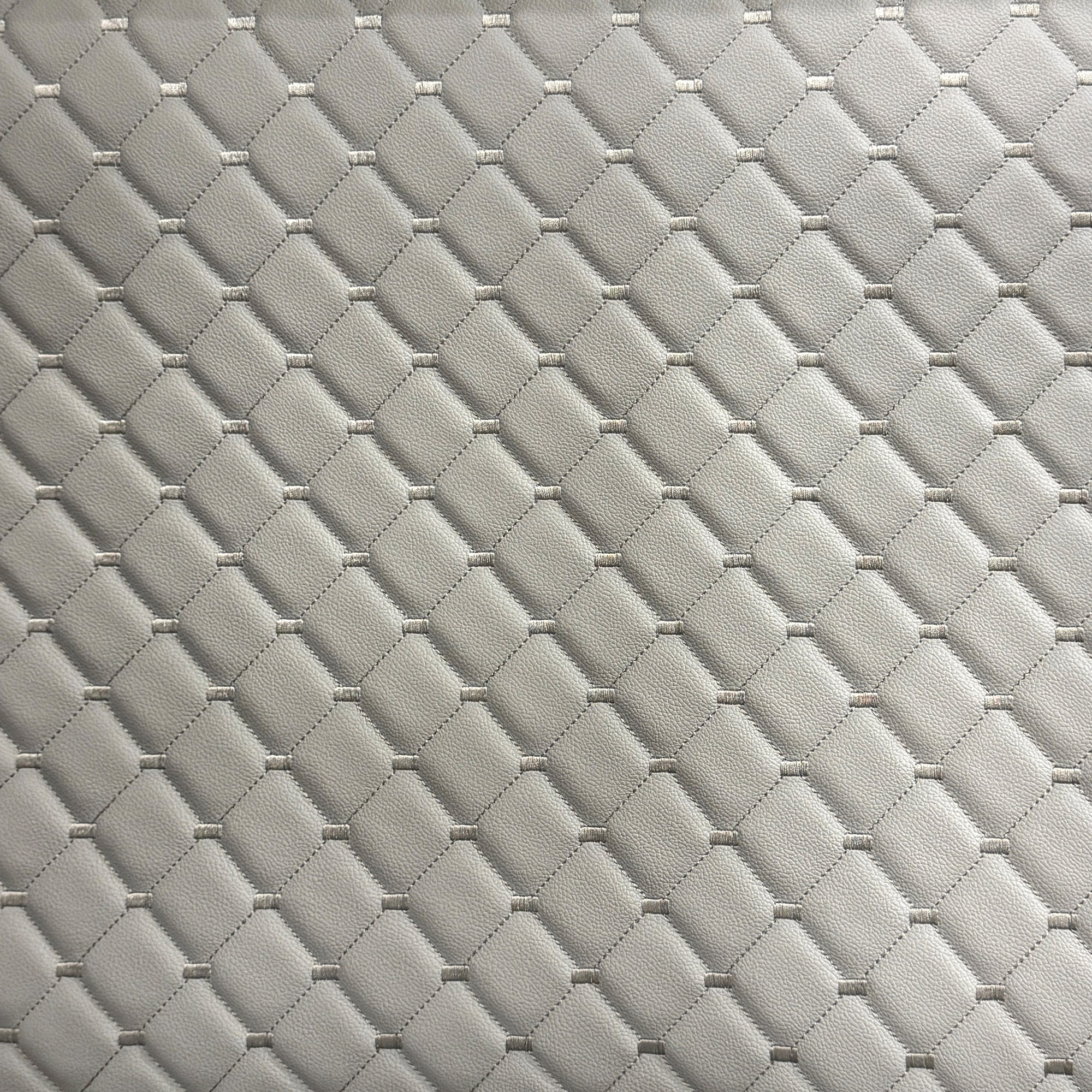 tecido courvin costurado diamante bege