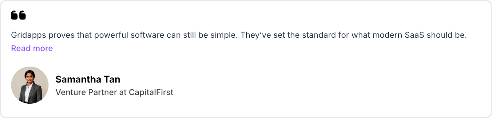 Quote Testimonials | Gridapps Testimonials