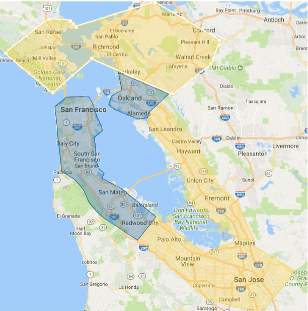 Old coverage map