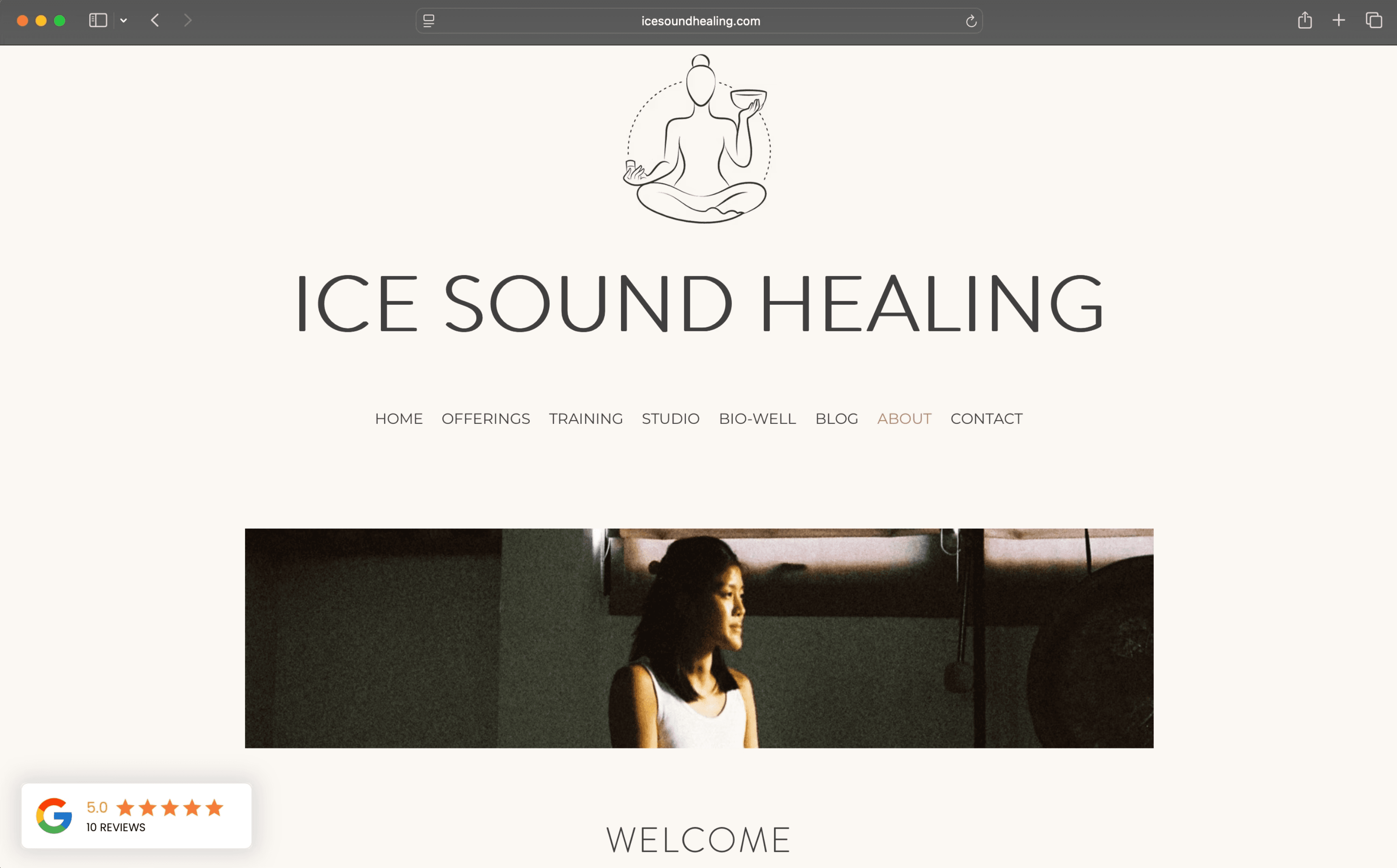 Ice Sound Healing client of holistcNomad
