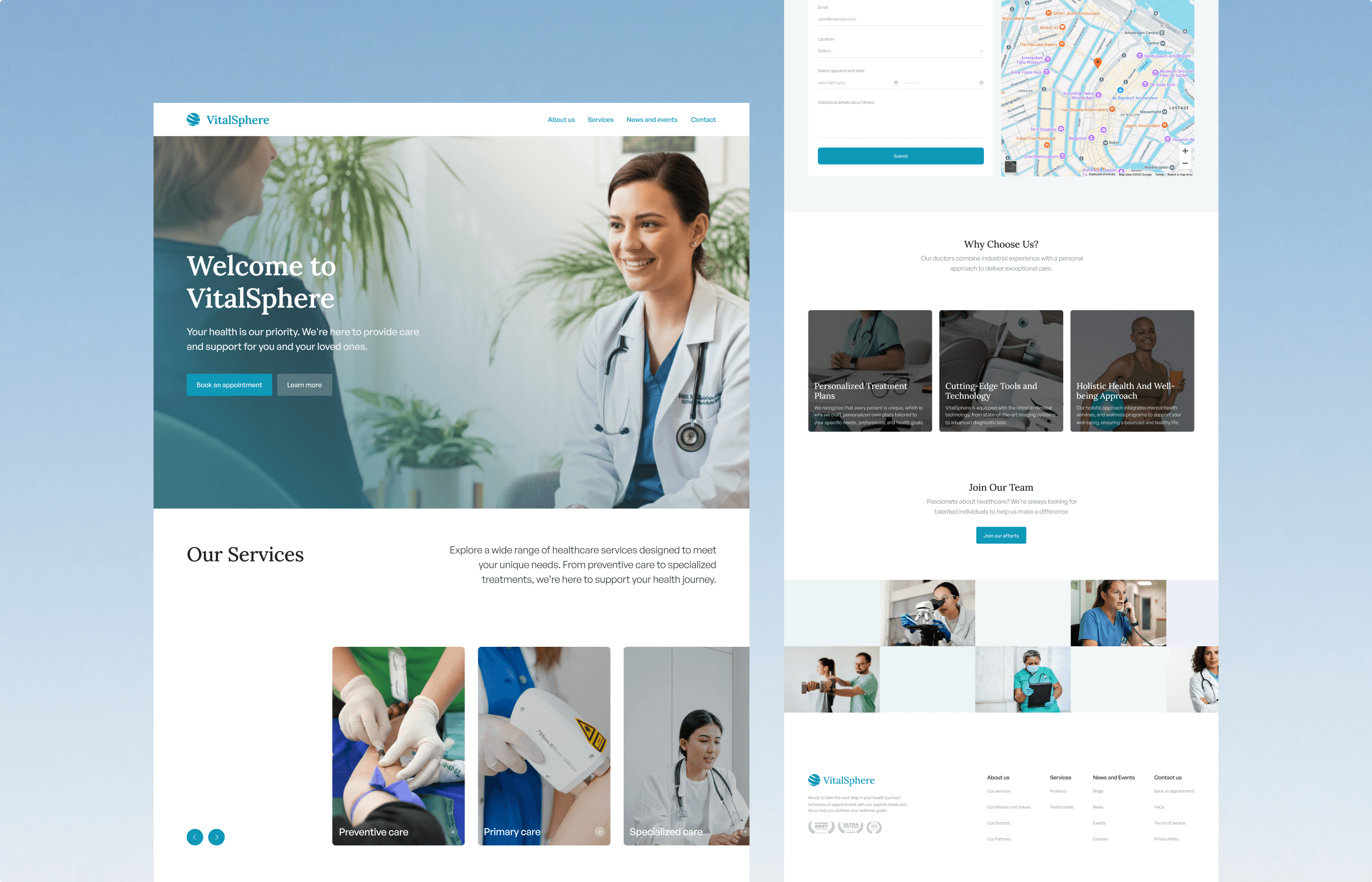 VitalSphere Framer Template