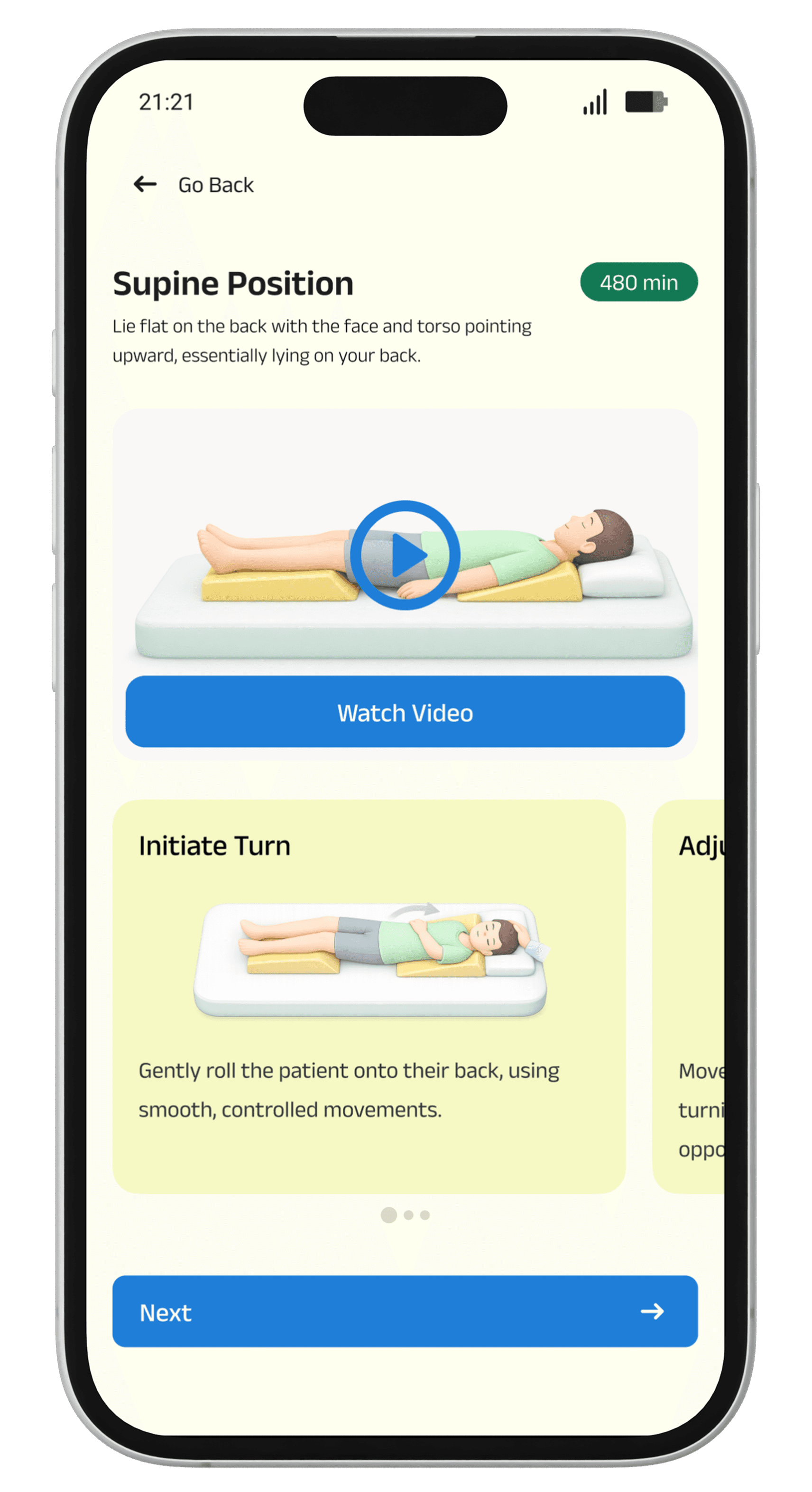 UI Screen Mockup for Sevak Medapp