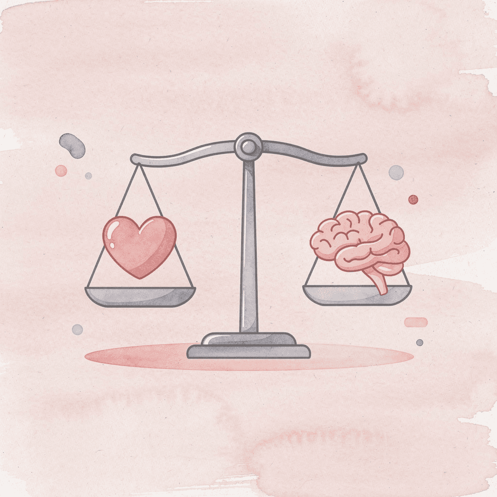  Balance scale showing cost versus accessibility in college counseling