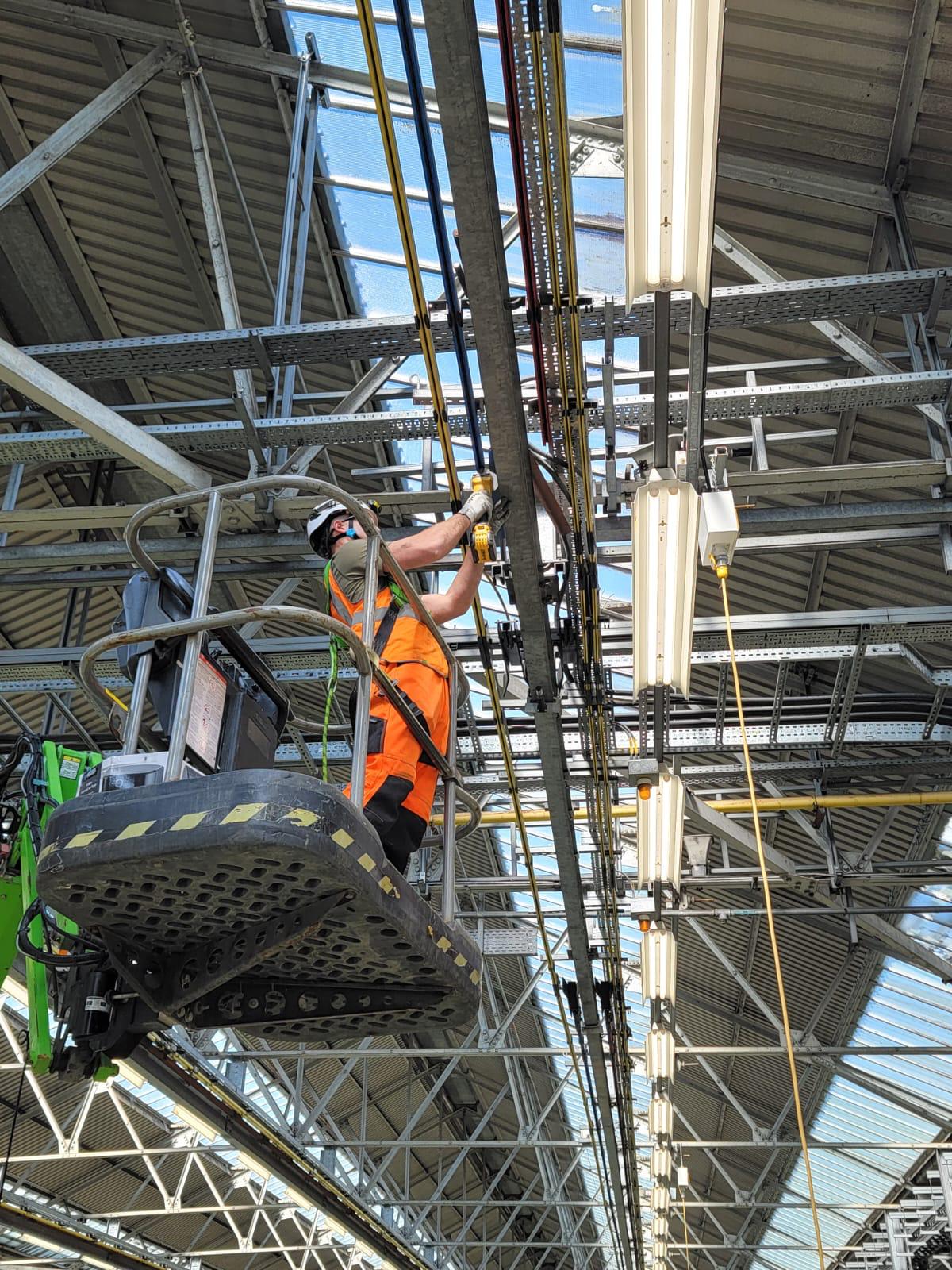 An electrical rail project completed by DPH 