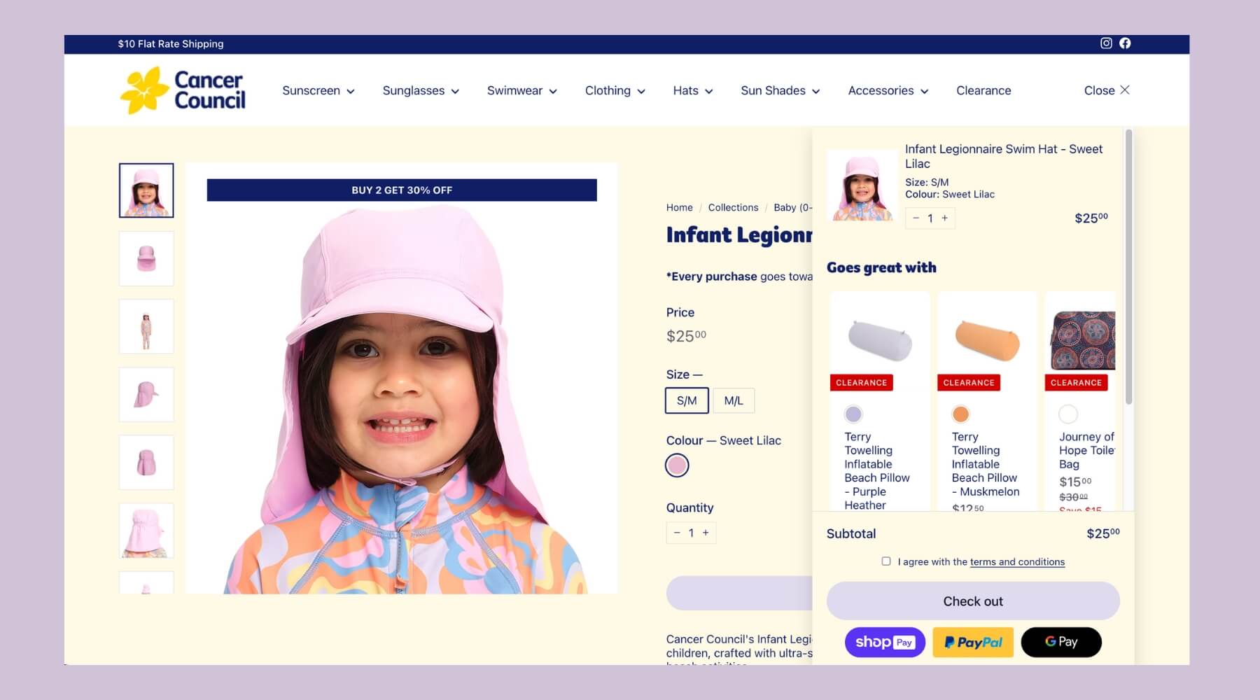 Cancer Council Australia - product page