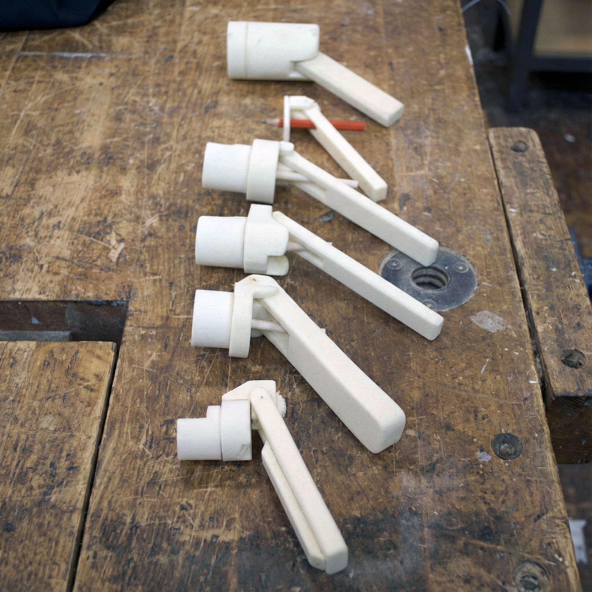 6 models prototypes of bottle cap puncher