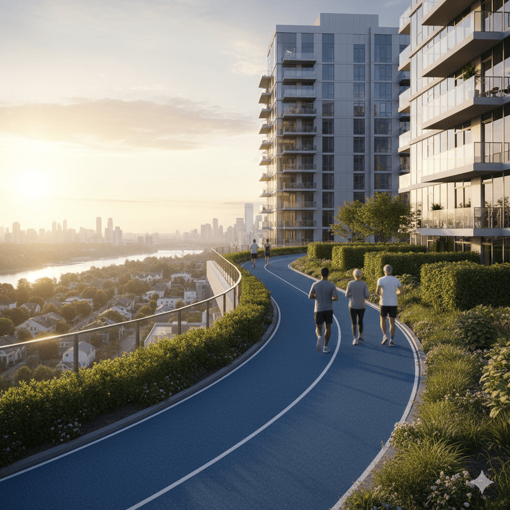 M3M Antalya Hills in sector 79 gurgaon Jogging Tracks