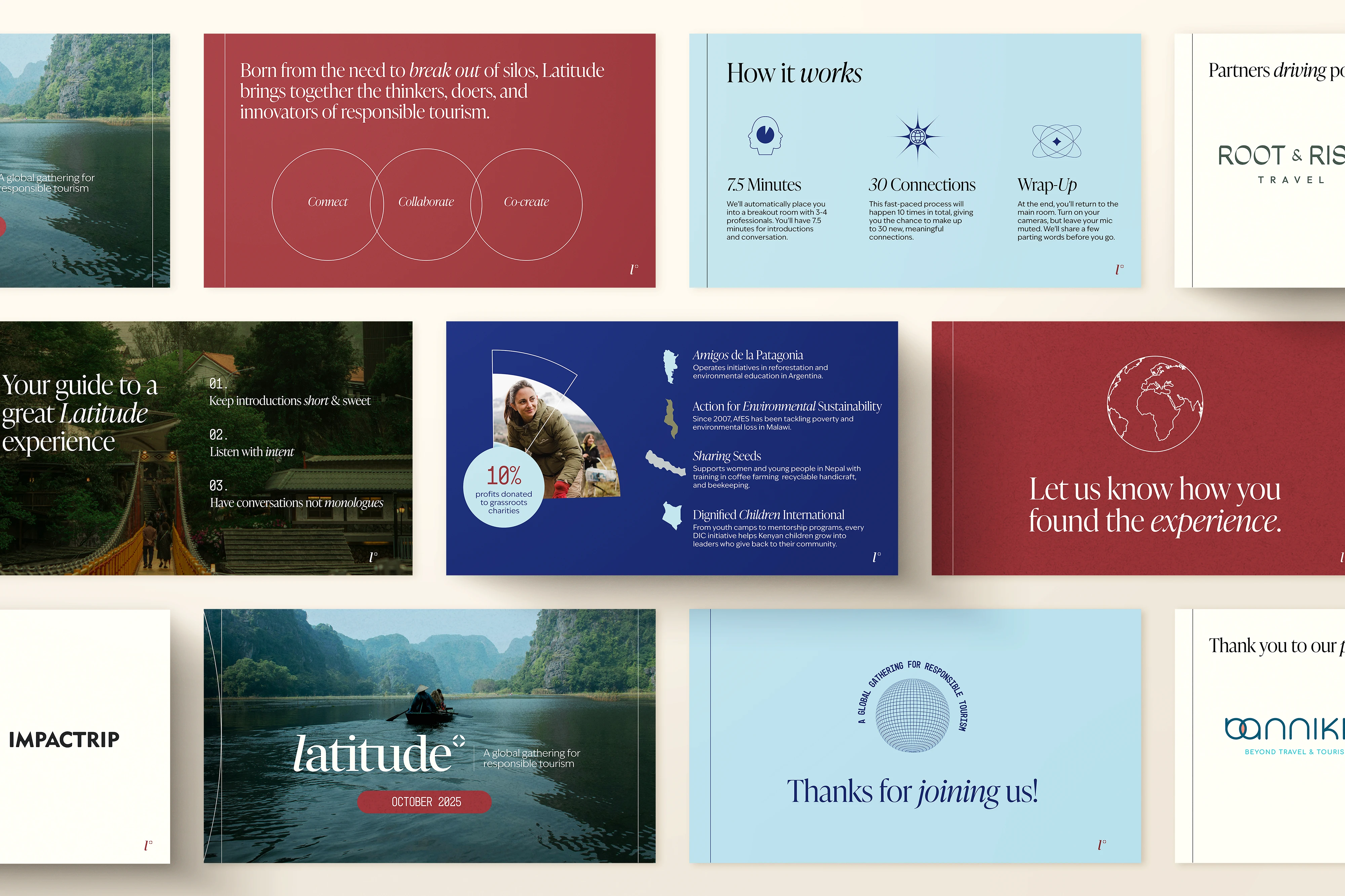 Latitude tourism brand icons