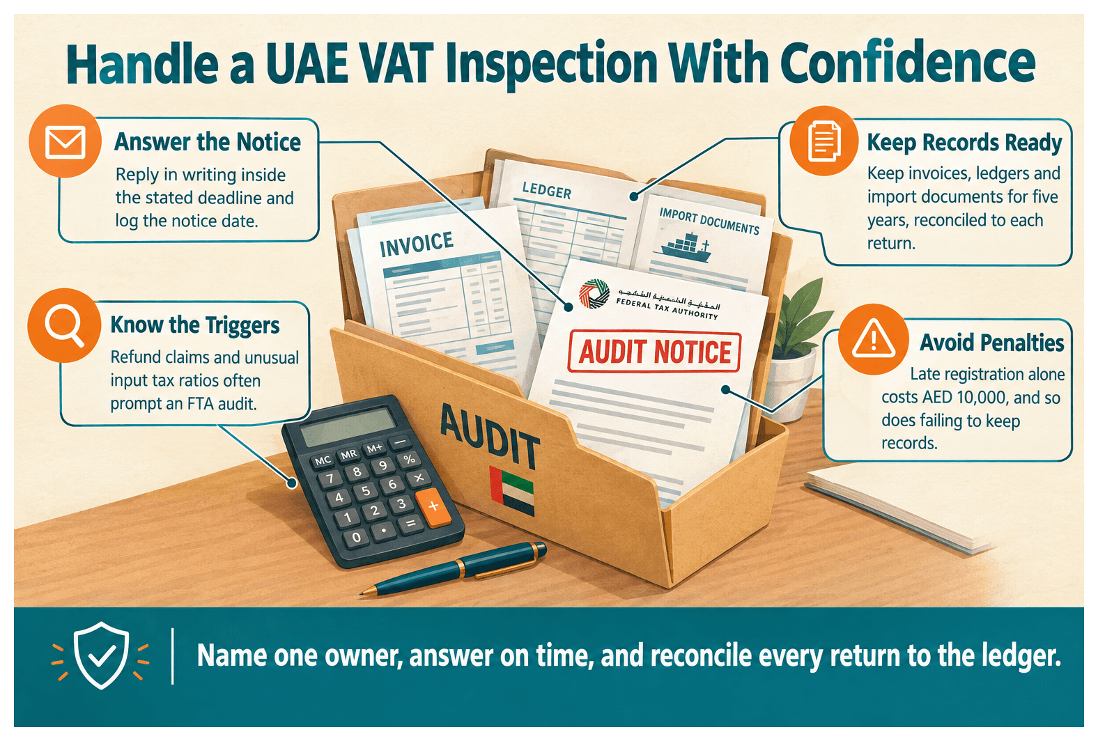 Infographic: How to Handle a UAE VAT Inspection