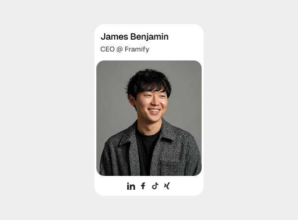 Framer Team Card Component