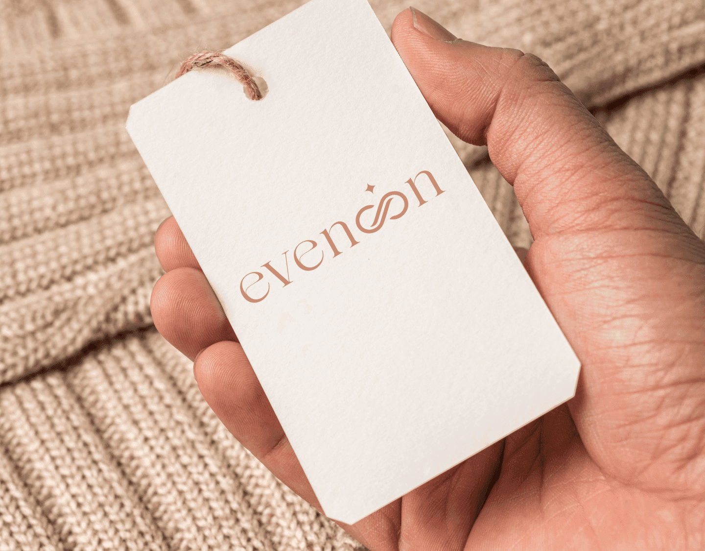 Evenoon logo mockup designed by Jodith Valerie, brand identity design showcase