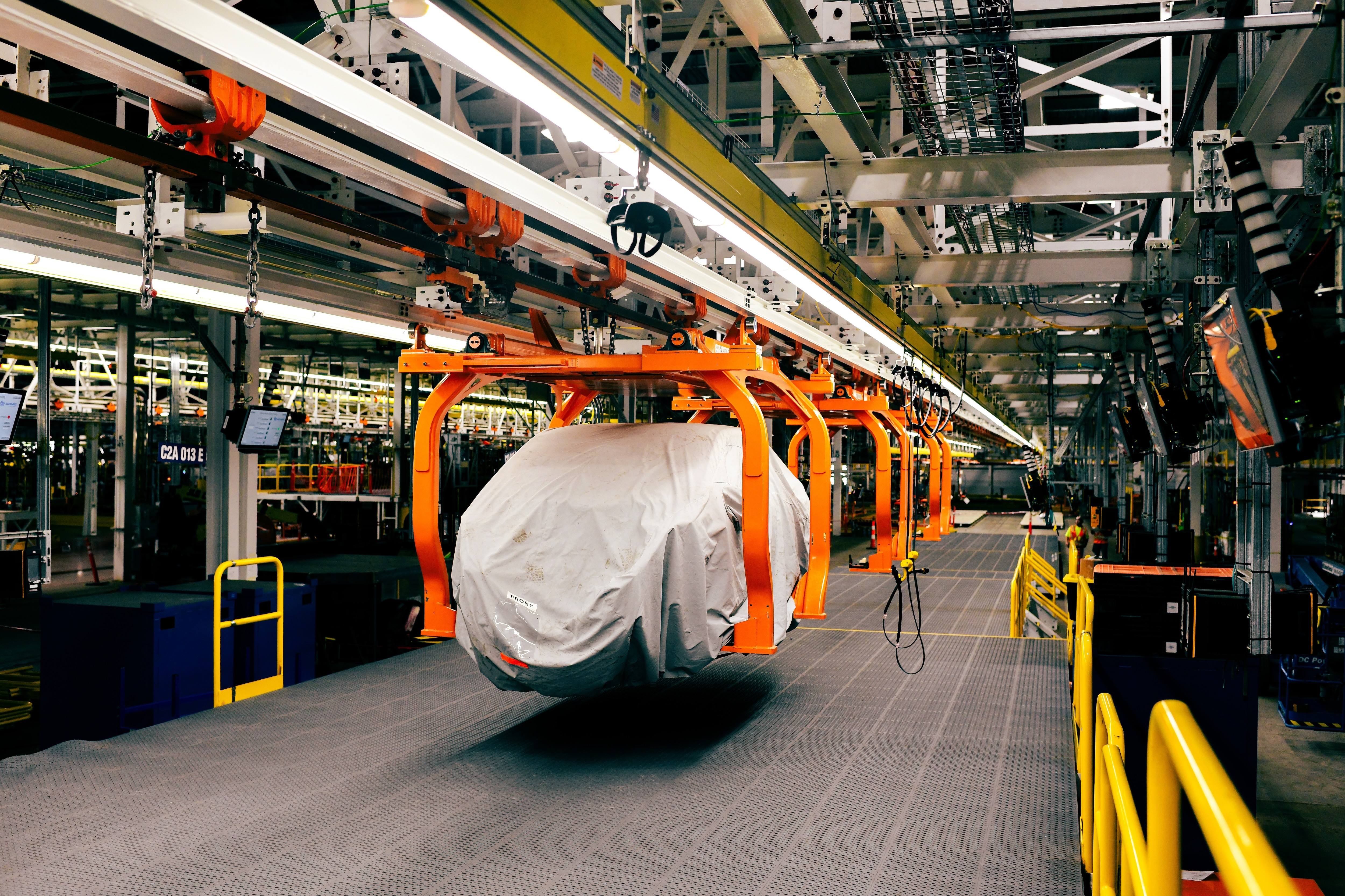 Ford's Louisville Assembly Plant during preparations for Fathom electric truck production