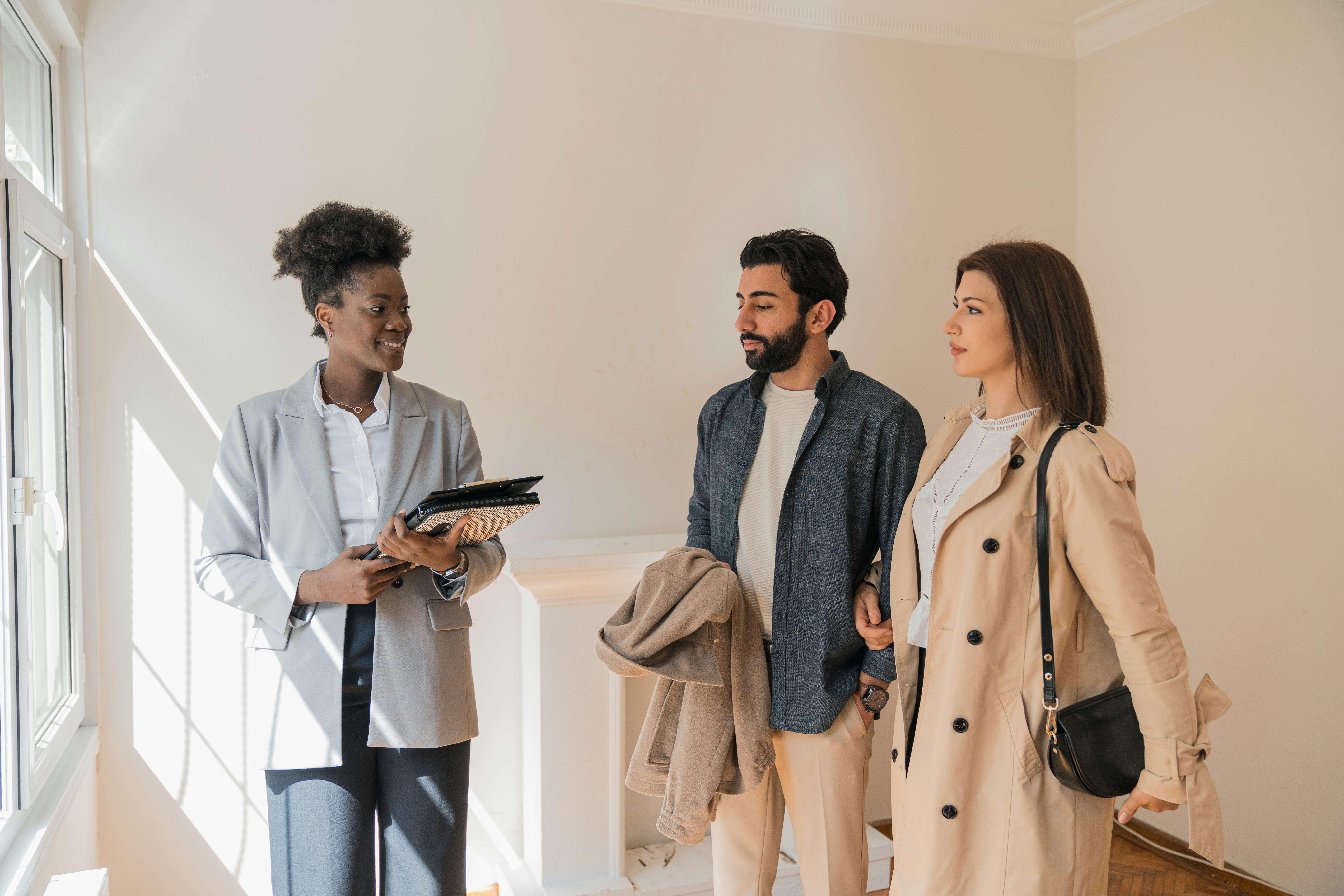 home buyers with their agent