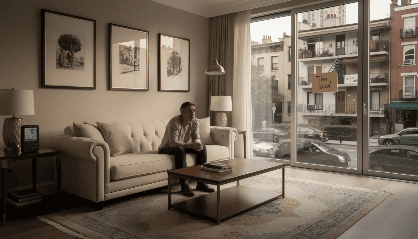 W nowoczesnym klasycznym salonie, gdzie hałasy zewnętrzne z ruchliwej ulicy przeszkadzają w codziennym komforcie, warto rozważyć montaż paneli akustycznych, które poprawią akustykę wnętrza. Drewniane panele dźwiękochłonne mogą skutecznie pochłaniać dźwięki, tworząc przyjemniejszą atmosferę w pomieszczeniu.