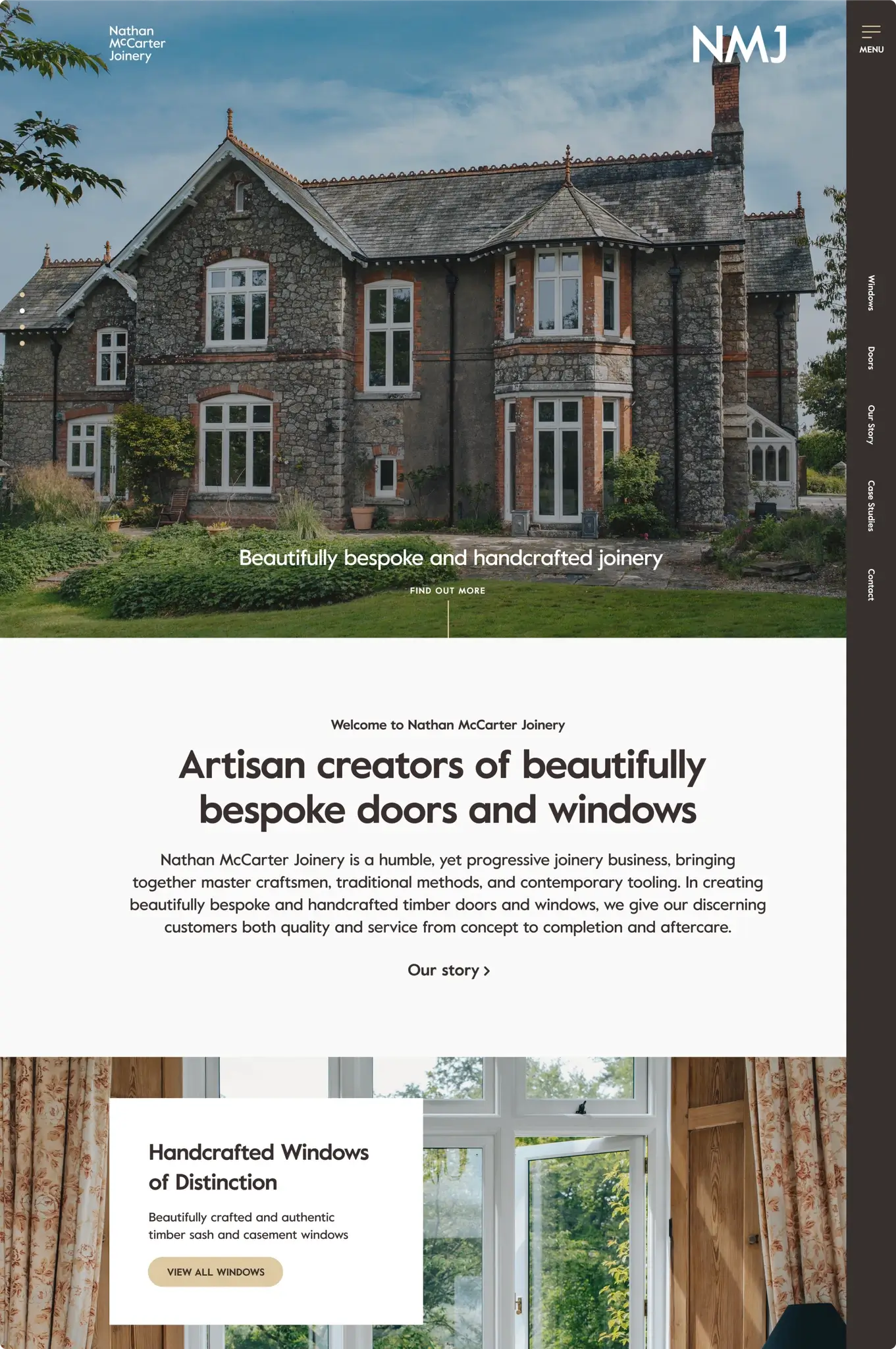 NMJ Home website design