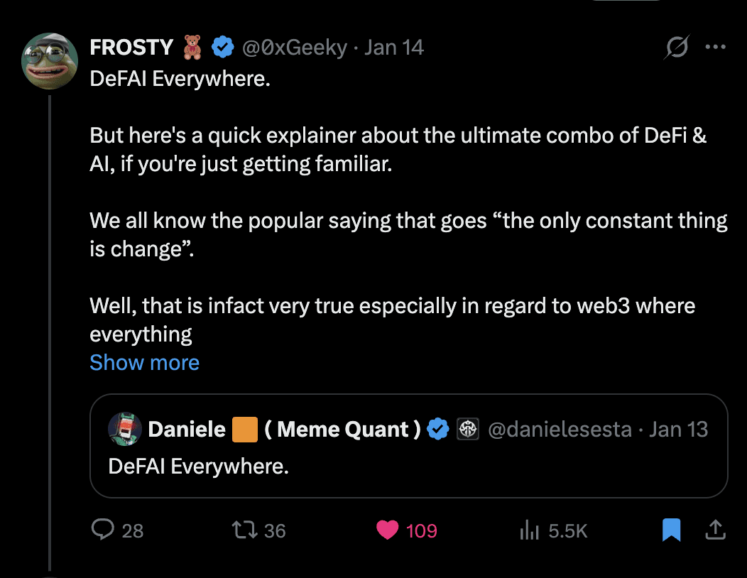 DeFAI Explained: The Inevitable Convergence - 0xGeeky
