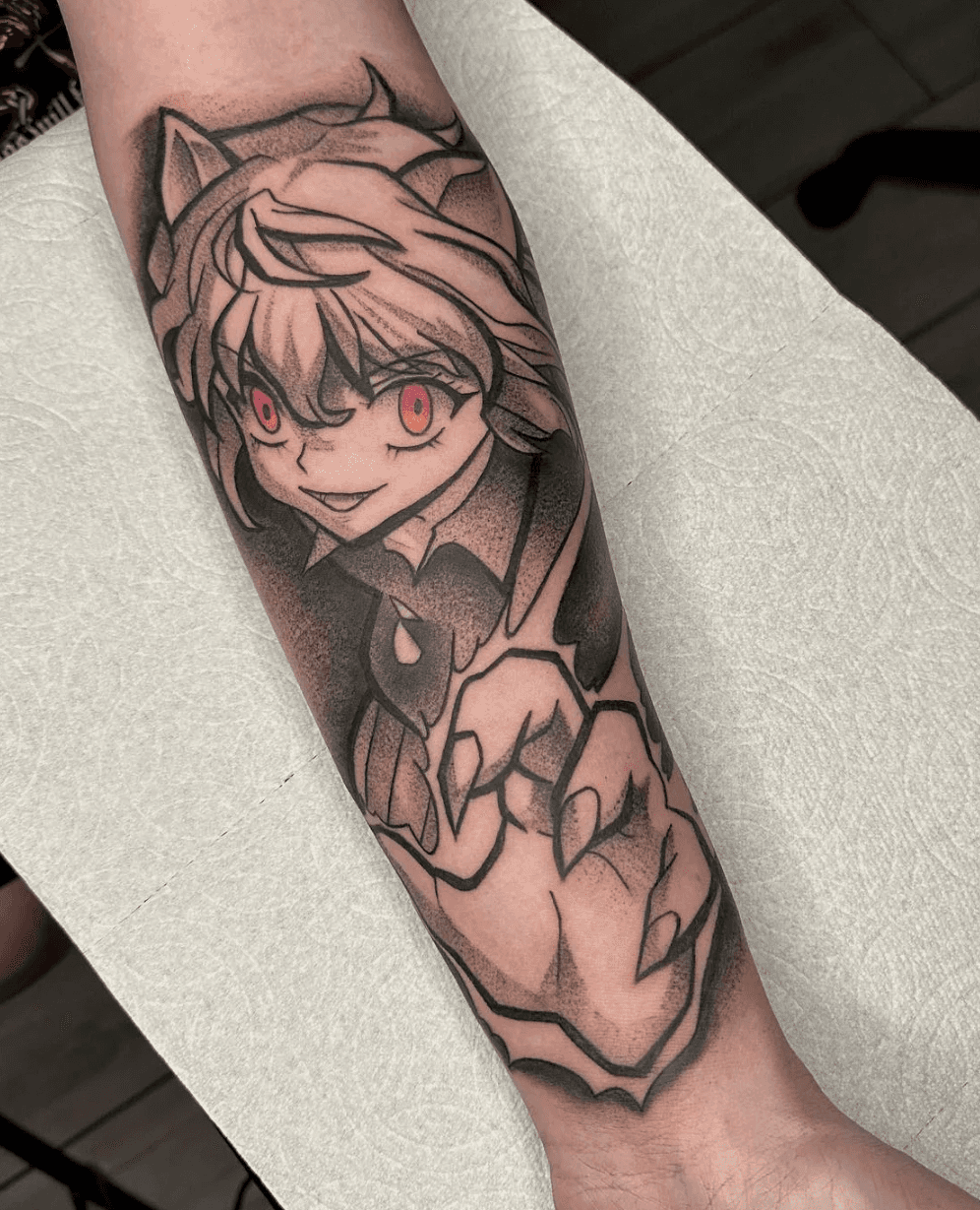Neferpitou Hunter x Hunter tattoo by Paola Dominguez in Ontario California