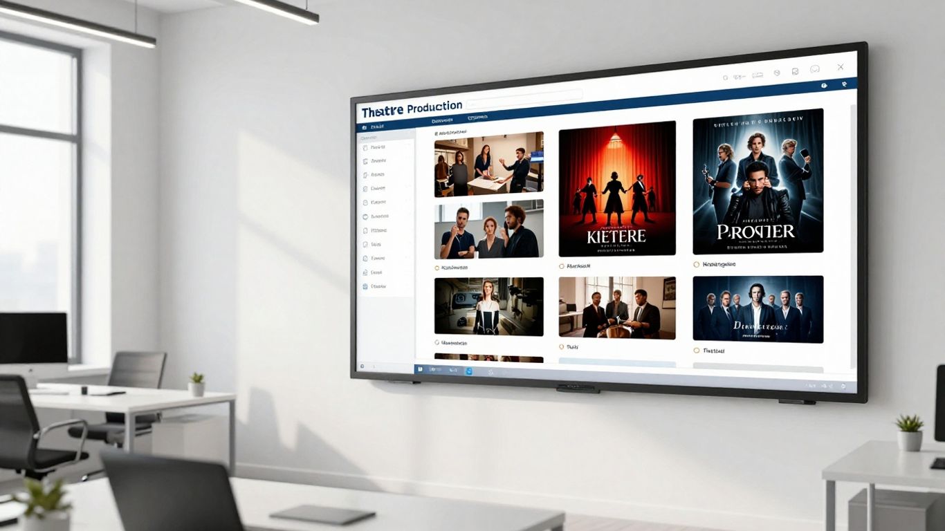 Modern theatre production dashboard