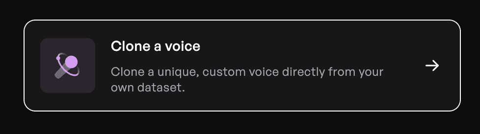 Button option on Kits AI to Clone a Voice