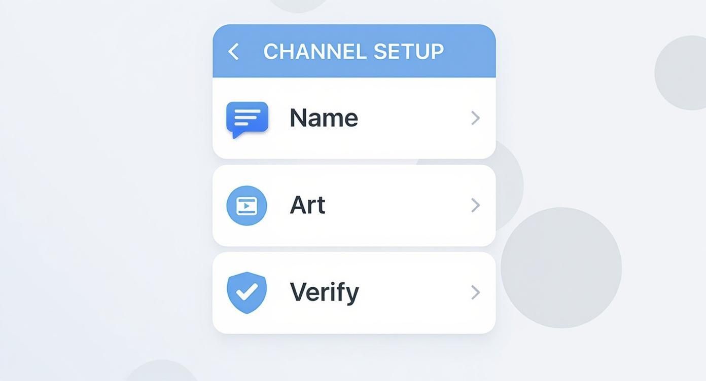Infographic about how to start being a youtuber