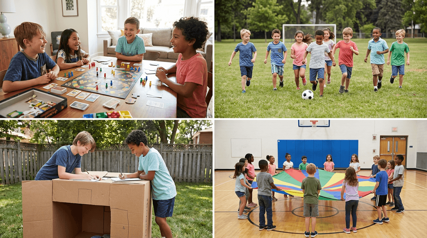 Zwei Jungs die Spaß haben