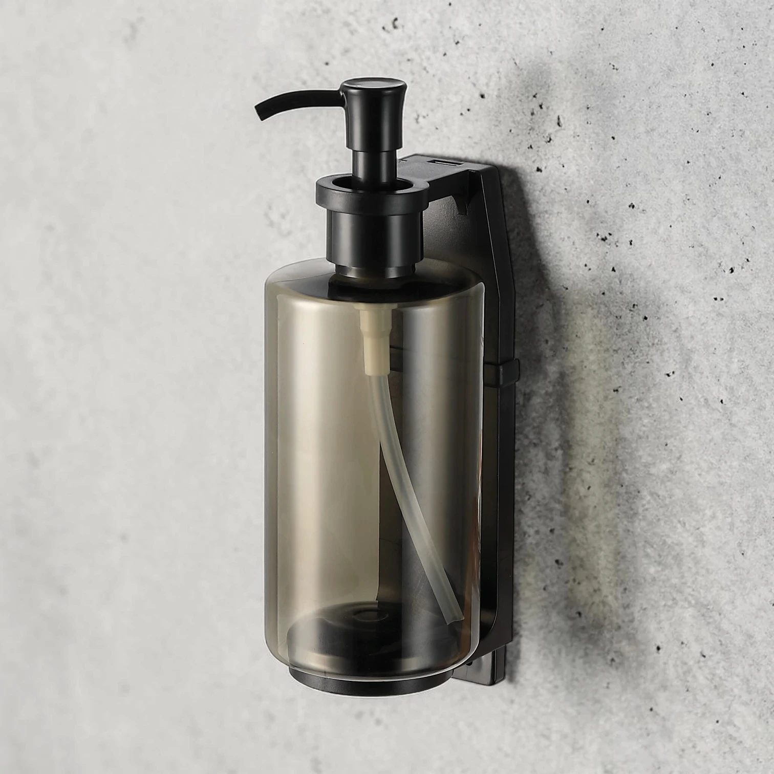 Eco-friendly tamper-proof soap dispenser bracket for hotel refillable systems, high-quality stainless steel, compatible with 300ml-500ml bottles.