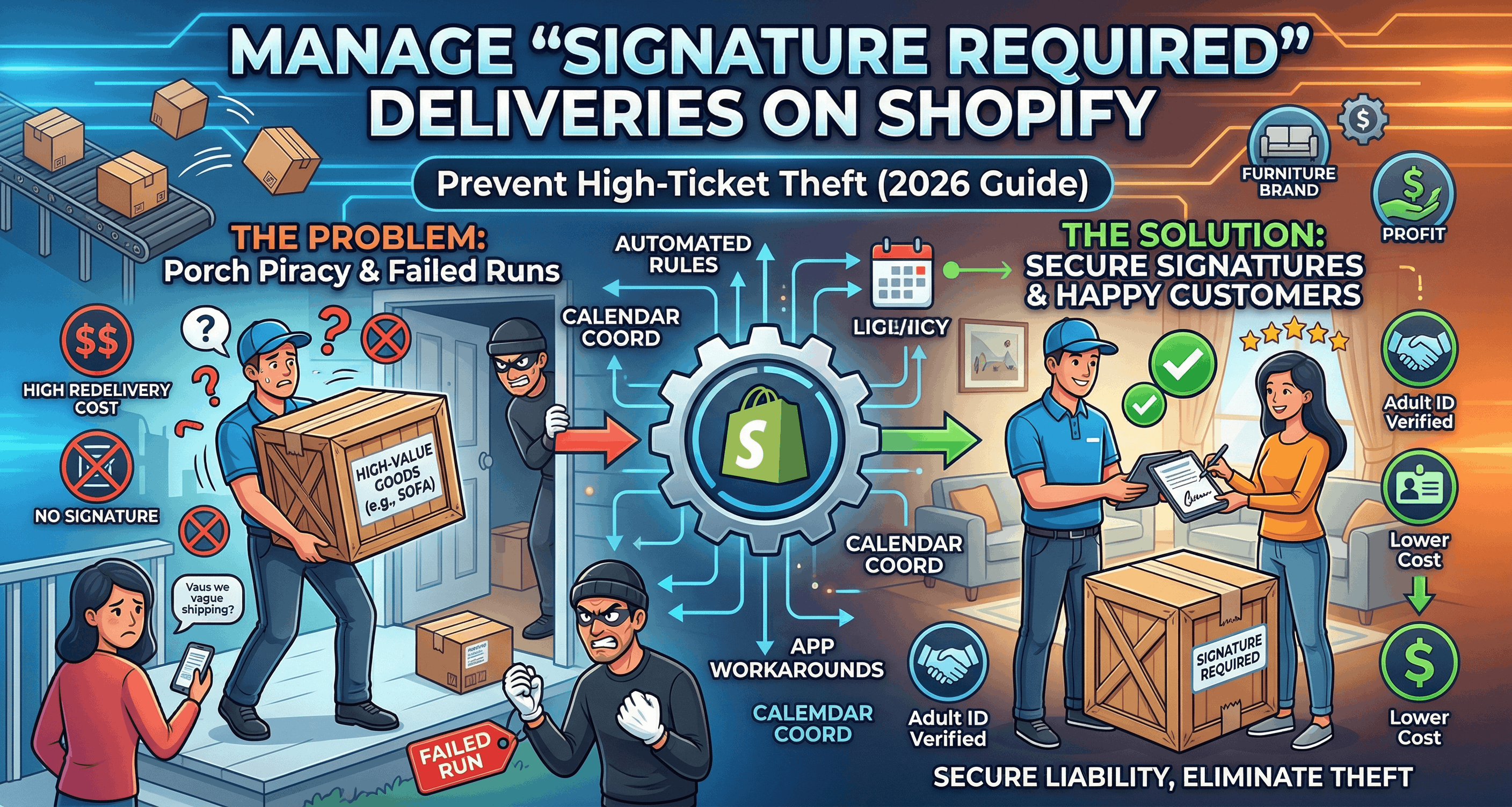 How to Manage "Signature Required" Deliveries on Shopify to Prevent Theft