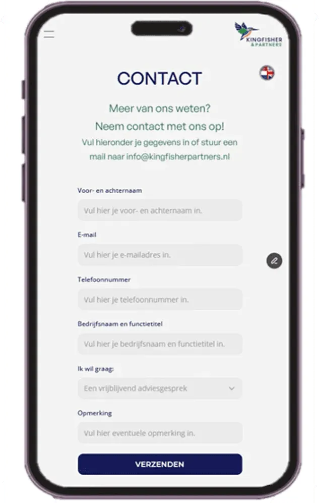 Professioneel website ontwerp en visuele identiteit voor adviesbureau