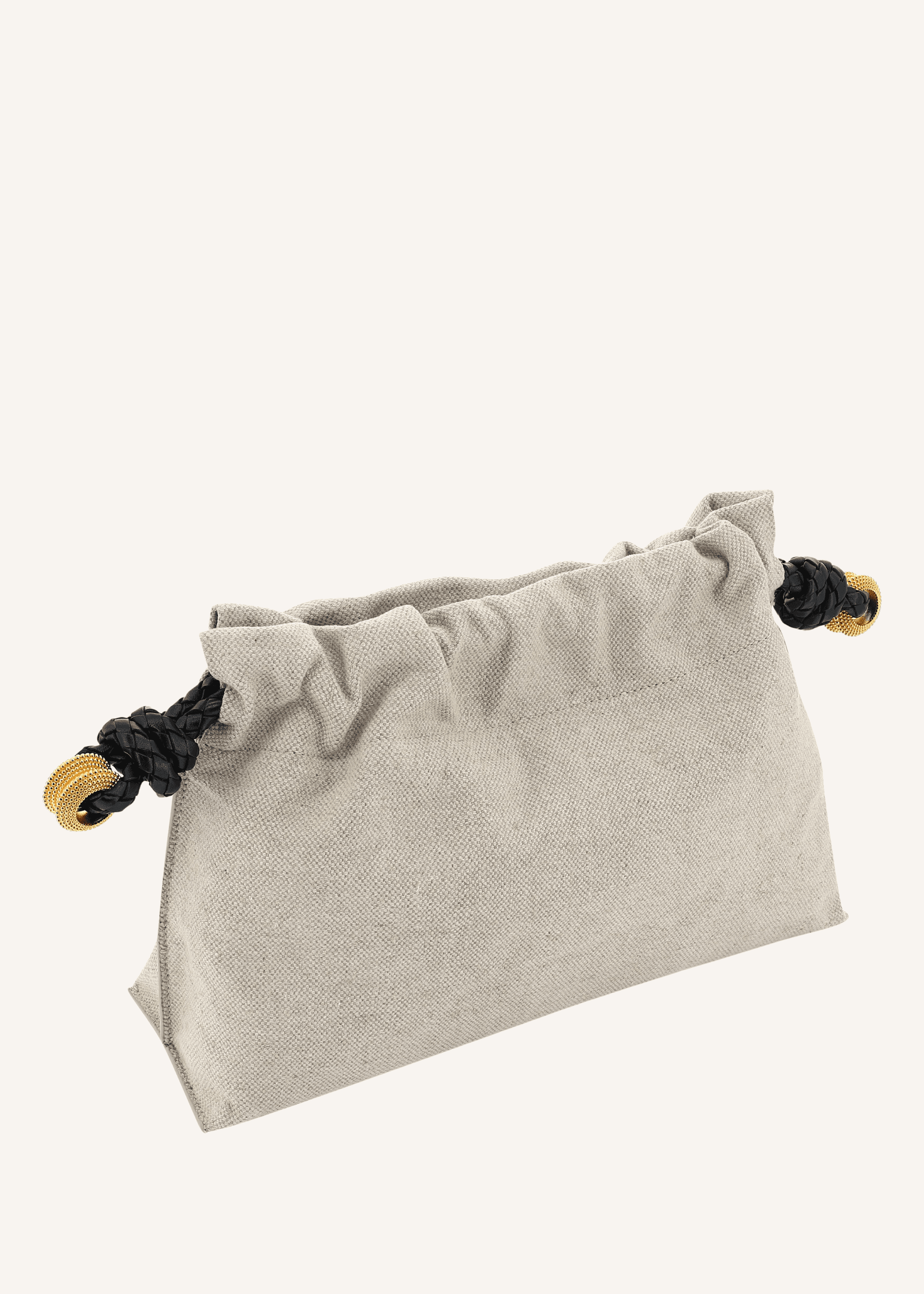 Carry Canvas Granulated Ring Clutch