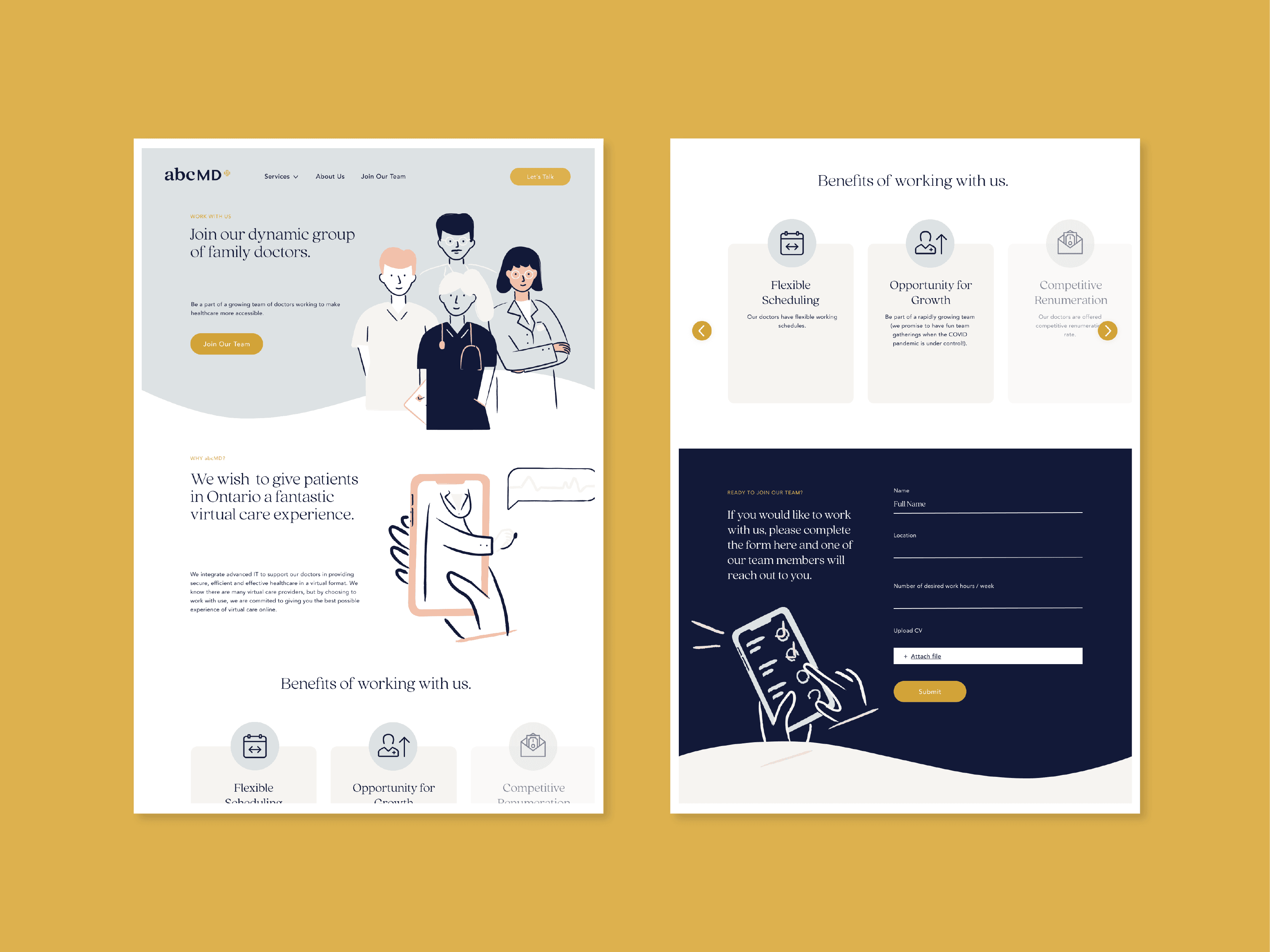 abcMD website design