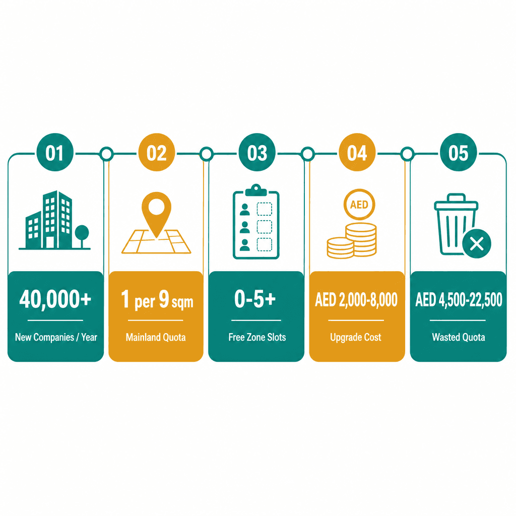 Infographic: Number of Visas You Can Get with a Dubai Company Setup
