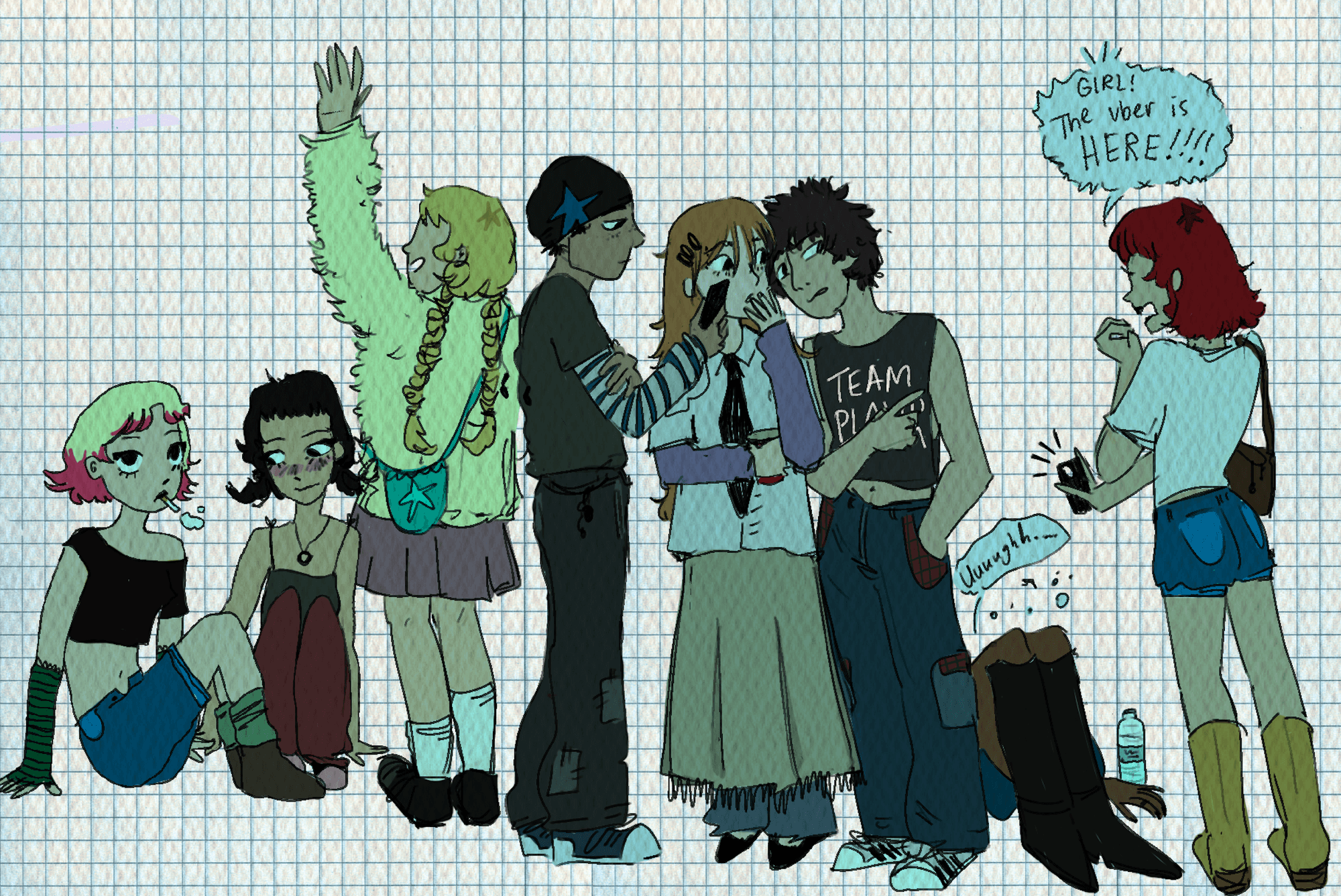 A close-up of a pink cocktail in a martini glass, set against a nighttime background with soft, blurred colors.