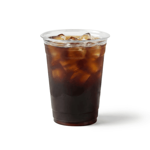 Clear plastic cup cold brew mockup