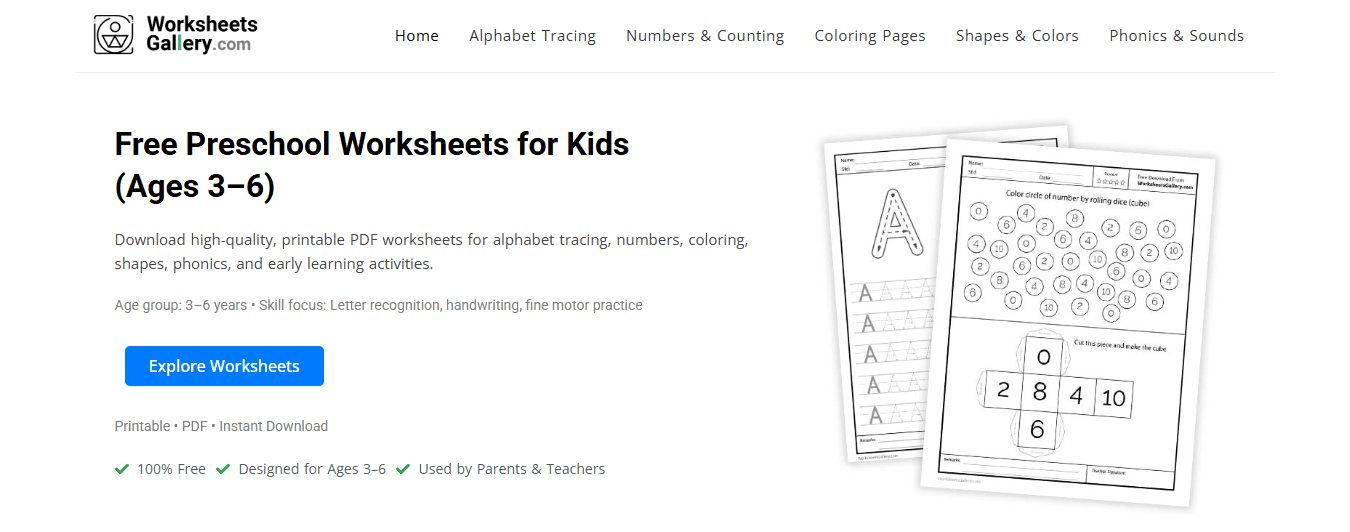Worksheets Gallery