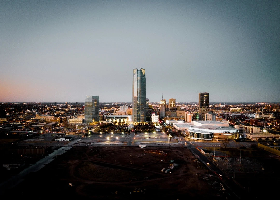 View of Oklahoma City skyline.